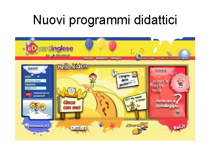 Nuovi programmi didattici 