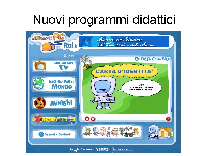 Nuovi programmi didattici 