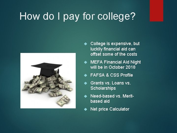 How do I pay for college? College is expensive, but luckily financial aid can