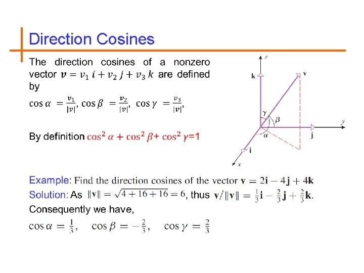 Direction Cosines 