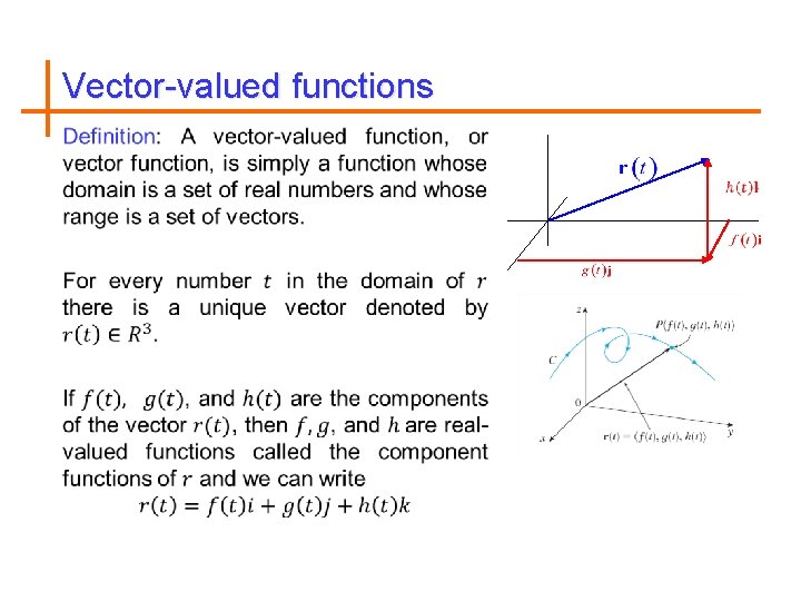 Vector-valued functions 