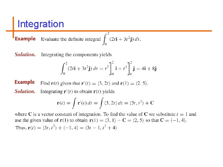 Integration 