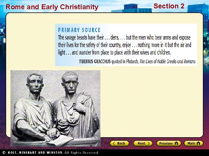 Rome and Early Christianity Section 2 