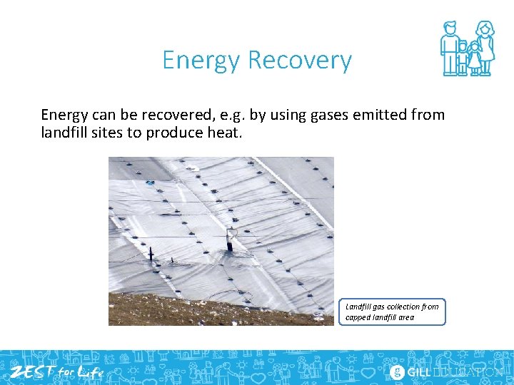 Energy Recovery Energy can be recovered, e. g. by using gases emitted from landfill