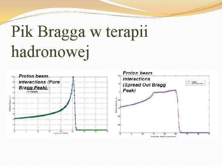 Pik Bragga w terapii hadronowej 