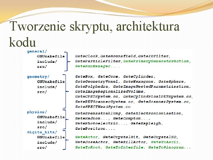 Tworzenie skryptu, architektura kodu 
