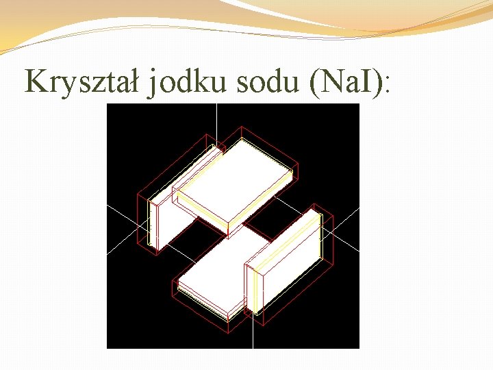 Kryształ jodku sodu (Na. I): 