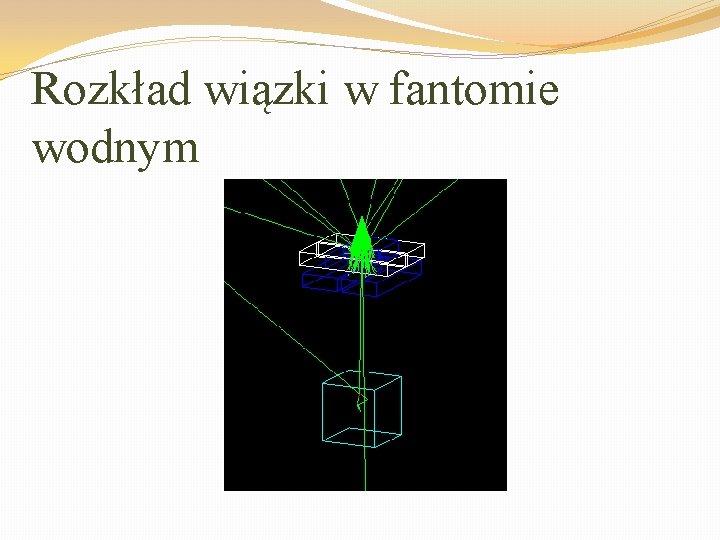 Rozkład wiązki w fantomie wodnym 