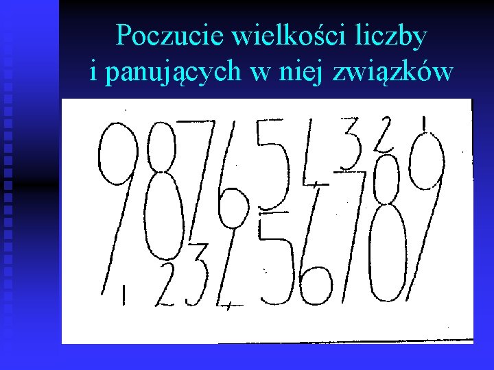 Poczucie wielkości liczby i panujących w niej związków 