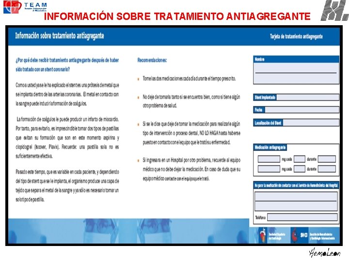 INFORMACIÓN SOBRE TRATAMIENTO ANTIAGREGANTE 