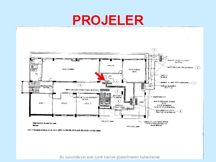 PROJELER Bu sunumda yer alan içerik kaynak gösterilmeden kullanılamaz 