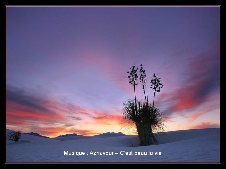 Musique : Aznavour – C’est beau la vie 