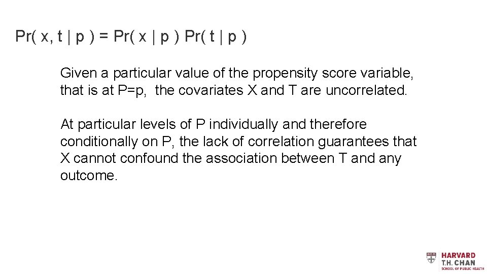 Pr( x, t | p ) = Pr( x | p ) Pr( t