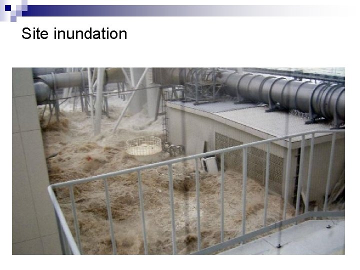 Site inundation 