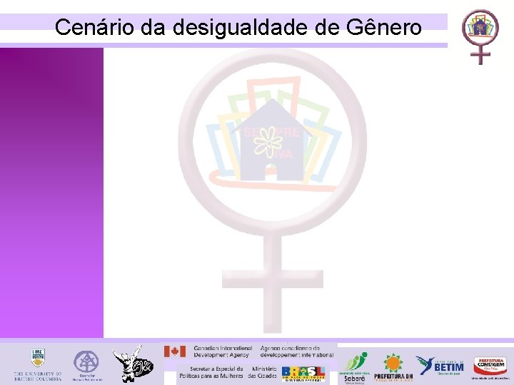 Cenário da desigualdade de Gênero 