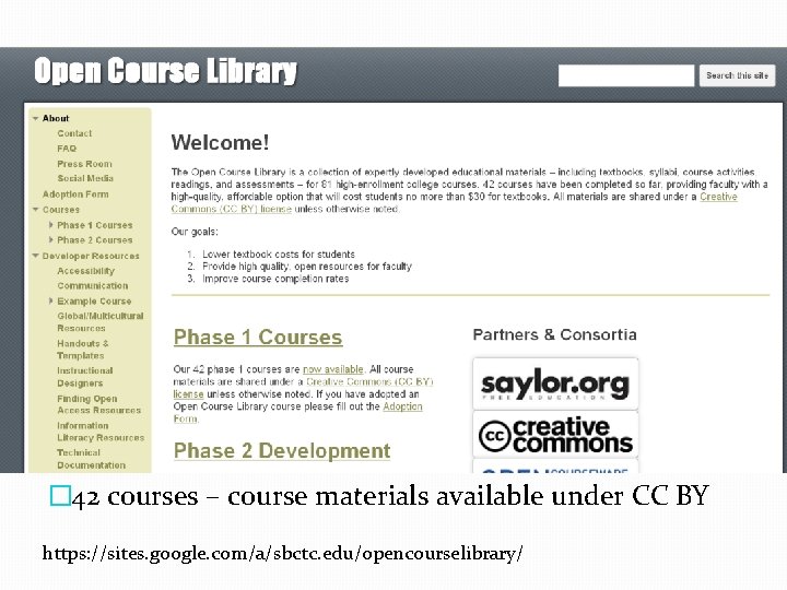 � 42 courses – course materials available under CC BY https: //sites. google. com/a/sbctc.