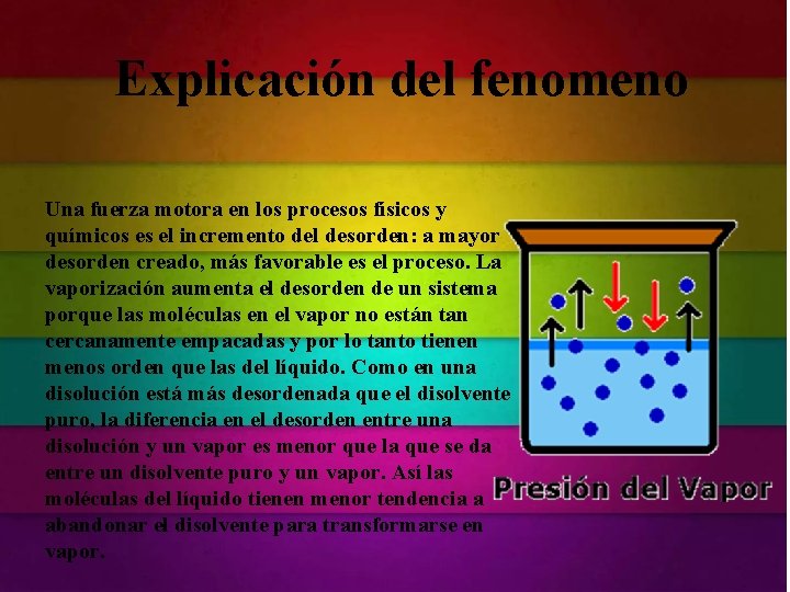Explicación del fenomeno Una fuerza motora en los procesos físicos y químicos es el Explicación del fenomeno Una fuerza motora en los procesos físicos y químicos es el