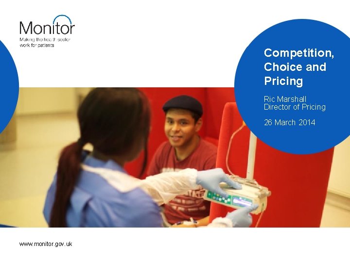 Competition, Choice and Pricing Ric Marshall Director of Pricing 26 March 2014 www. monitor.