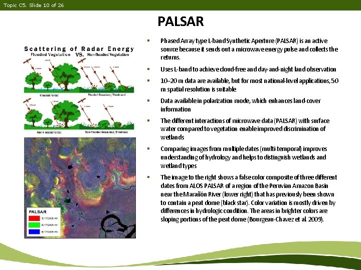 Topic C 5. Slide 10 of 26 PALSAR § Phased Array type L-band Synthetic