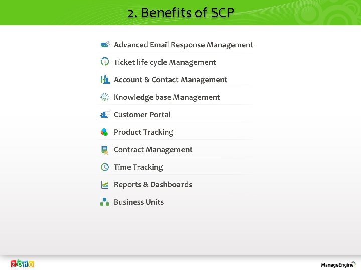 2. Benefits of SCP 