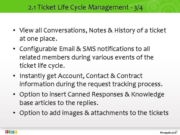 2. 1 Ticket Life Cycle Management - 3/4 • View all Conversations, Notes &