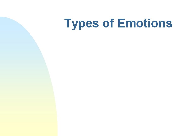 Types of Emotions 