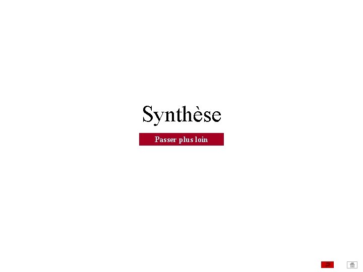 Synthèse Passer plus loin Synthèse Passer plus loin