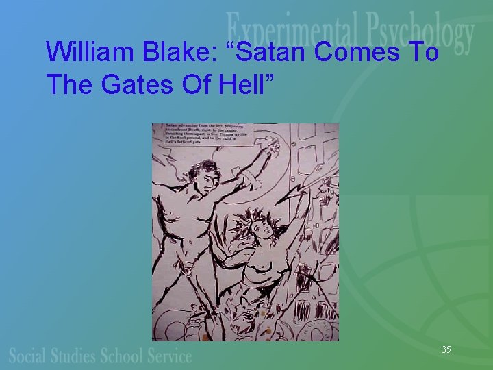 William Blake: “Satan Comes To The Gates Of Hell” 35 