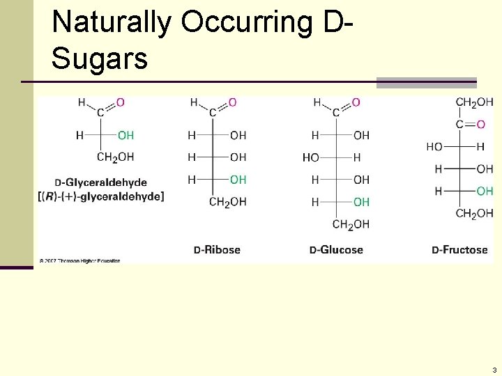 Naturally Occurring DSugars 3 Naturally Occurring DSugars 3