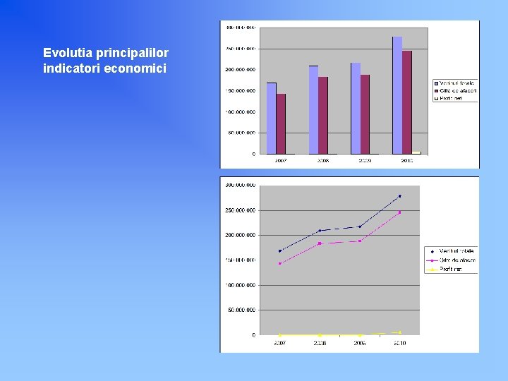 Evolutia principalilor indicatori economici 