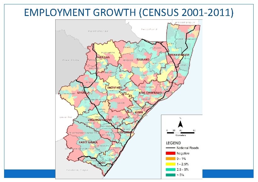 EMPLOYMENT GROWTH (CENSUS 2001 -2011) 