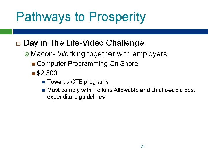 Pathways to Prosperity Day in The Life-Video Challenge Macon- Working together with employers Computer Pathways to Prosperity Day in The Life-Video Challenge Macon- Working together with employers Computer
