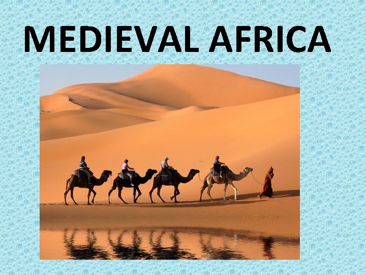 MEDIEVAL AFRICA 