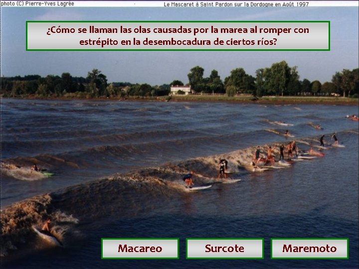 ¿Cómo se llaman las olas causadas por la marea al romper con estrépito en ¿Cómo se llaman las olas causadas por la marea al romper con estrépito en