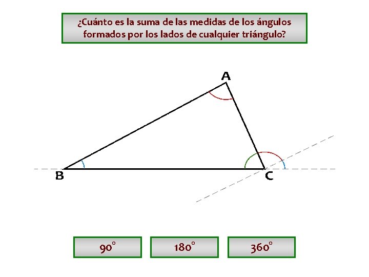 ¿Cuánto es la suma de las medidas de los ángulos formados por los lados ¿Cuánto es la suma de las medidas de los ángulos formados por los lados