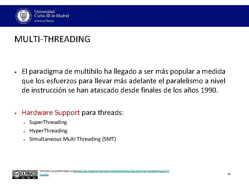 MULTI‐THREADING • • El paradigma de multihilo ha llegado a ser más popular a MULTI‐THREADING • • El paradigma de multihilo ha llegado a ser más popular a