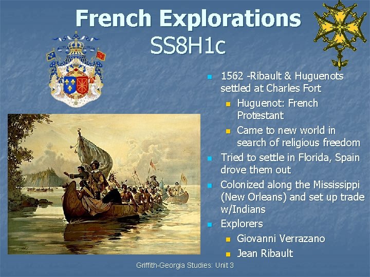 French Explorations SS 8 H 1 c n n Huguenot Cross n n 1562