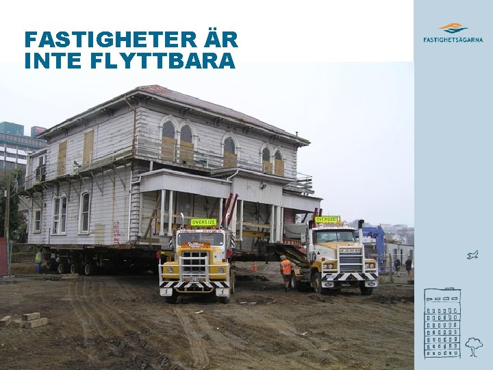 FASTIGHETER ÄR INTE FLYTTBARA 