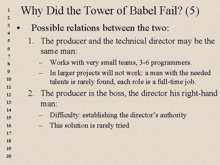 Why Did the Tower of Babel Fail? (5) 1 2 3 4 5 6 Why Did the Tower of Babel Fail? (5) 1 2 3 4 5 6