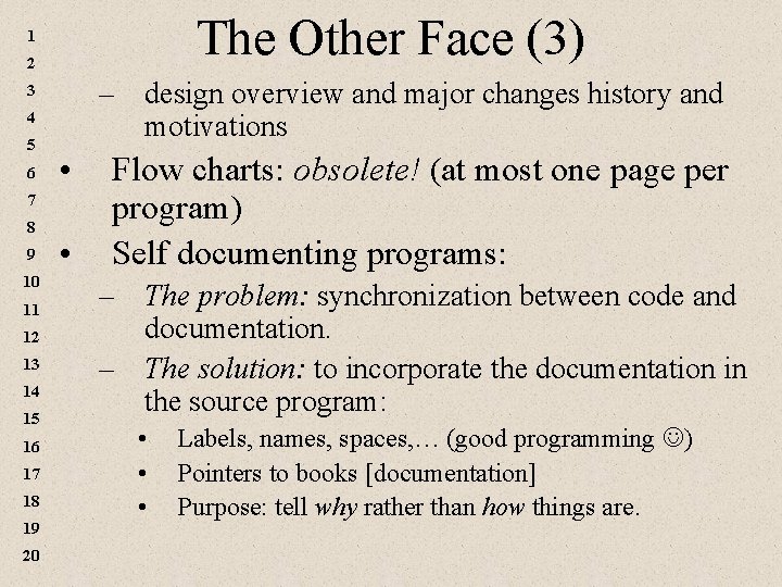 The Other Face (3) 1 2 – design overview and major changes history and The Other Face (3) 1 2 – design overview and major changes history and