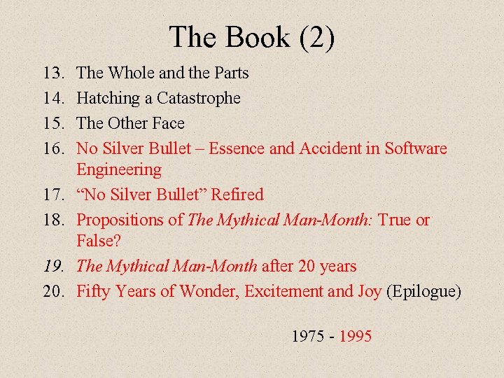 The Book (2) 13. 14. 15. 16. 17. 18. 19. 20. The Whole and The Book (2) 13. 14. 15. 16. 17. 18. 19. 20. The Whole and