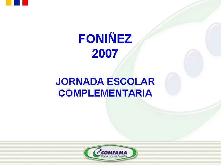 FONIÑEZ 2007 JORNADA ESCOLAR COMPLEMENTARIA 