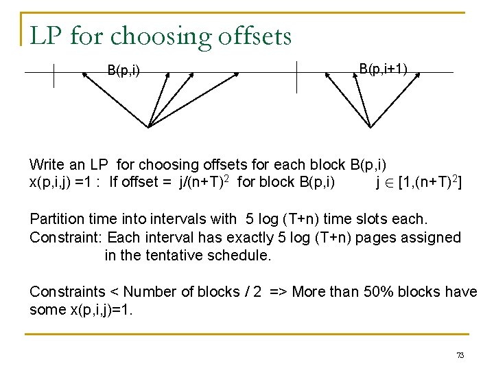 Minimizing Response Time In Broadcast Scheduling Nikhil Bansal