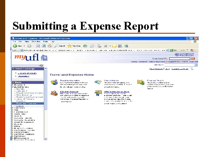 Submitting a Expense Report 