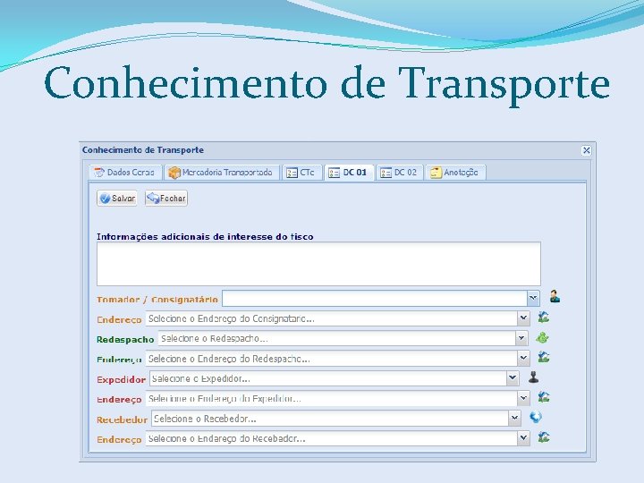 Conhecimento de Transporte 