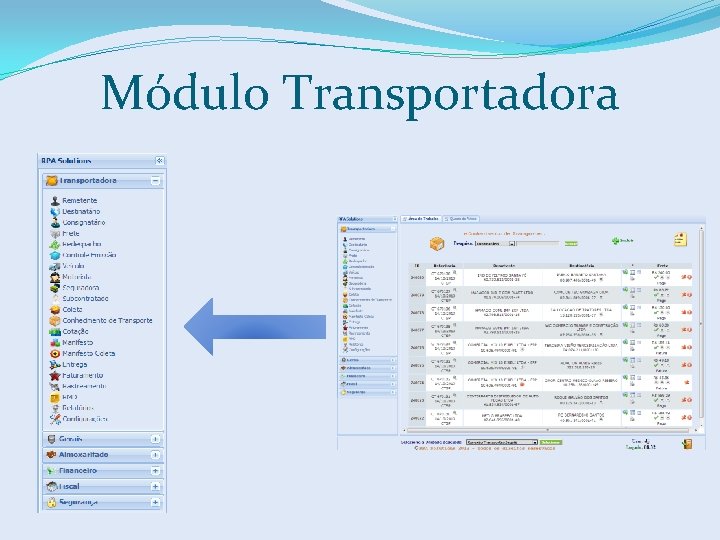 Módulo Transportadora 