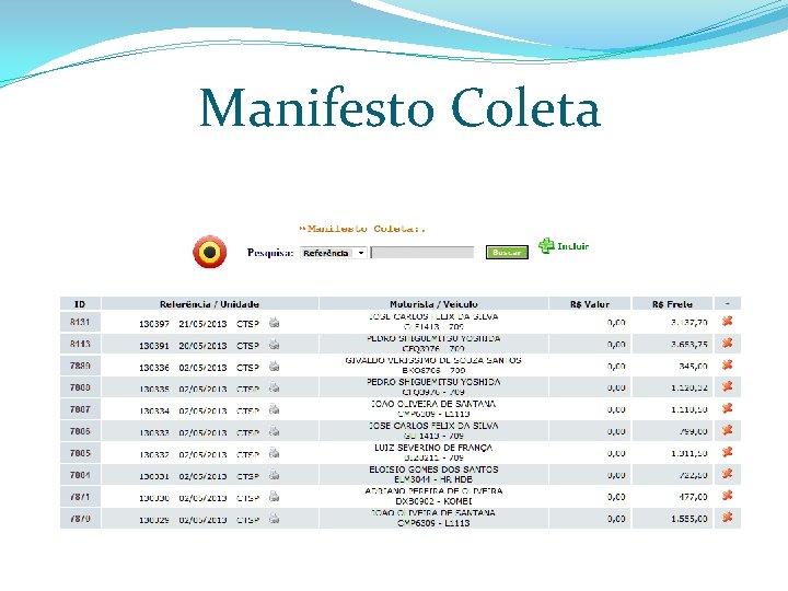 Manifesto Coleta 