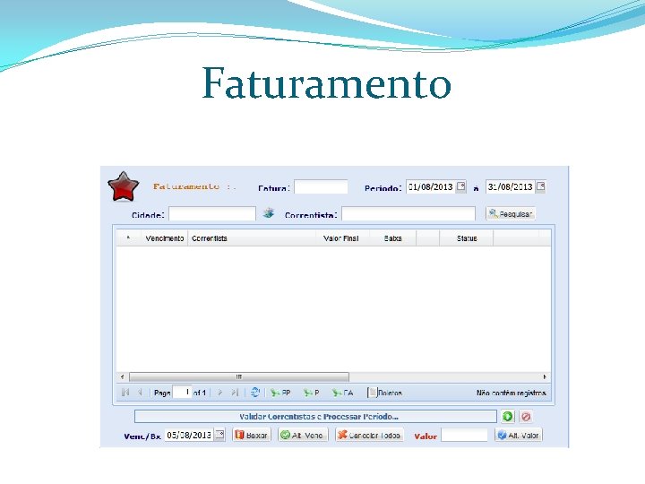 Faturamento 