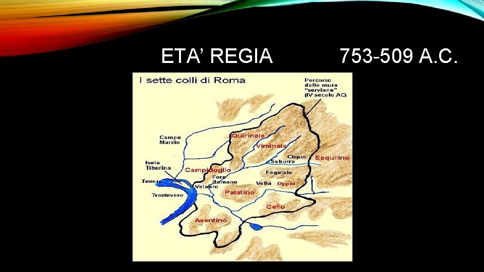 ETA’ REGIA 753 -509 A. C. 