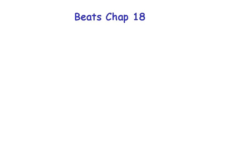 Beats Chap 18 